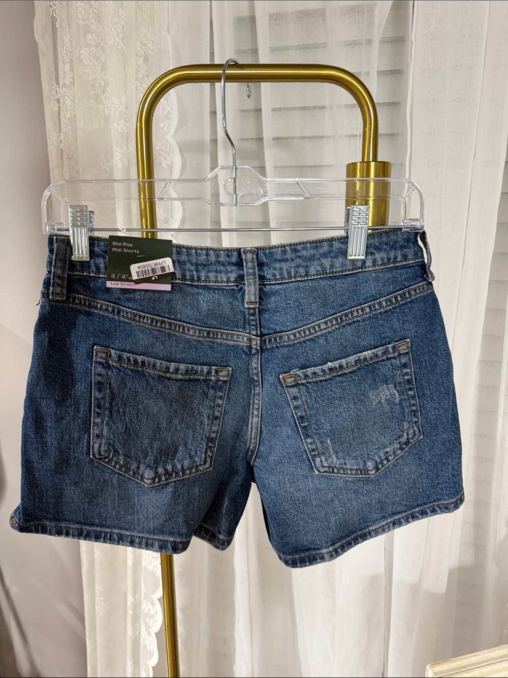 wild fable Distressed Blue Denim Jean Shorts - Picture 3 of 3